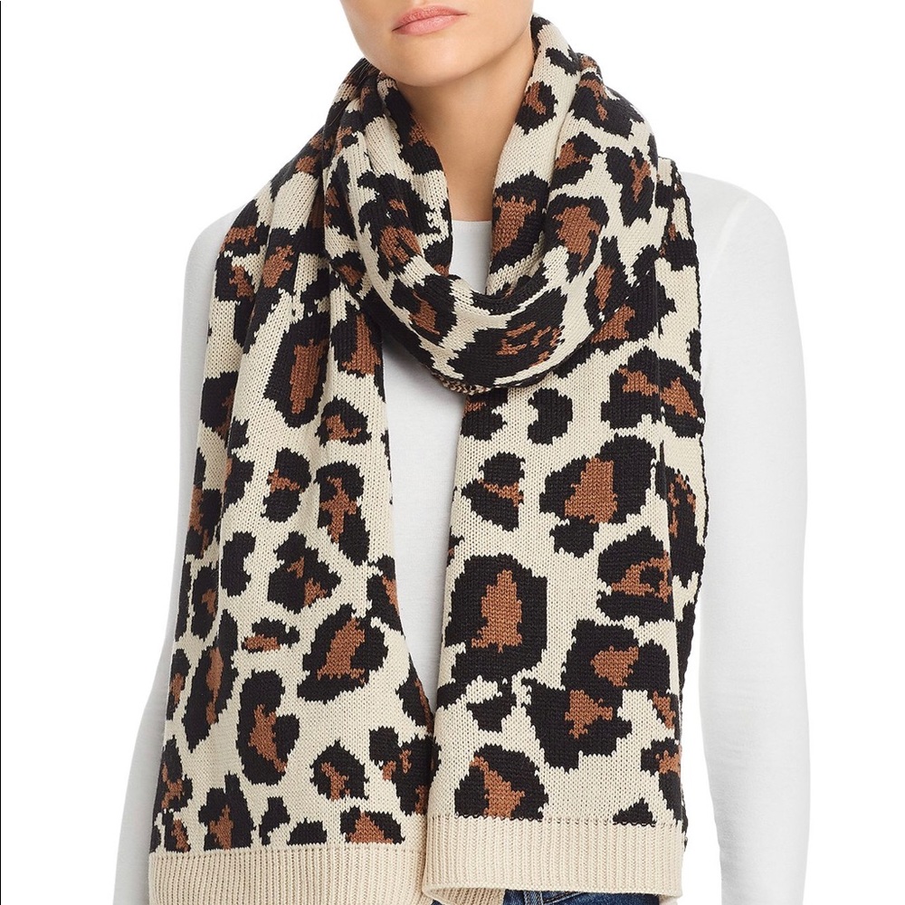 Aqua Cheetah Scarf